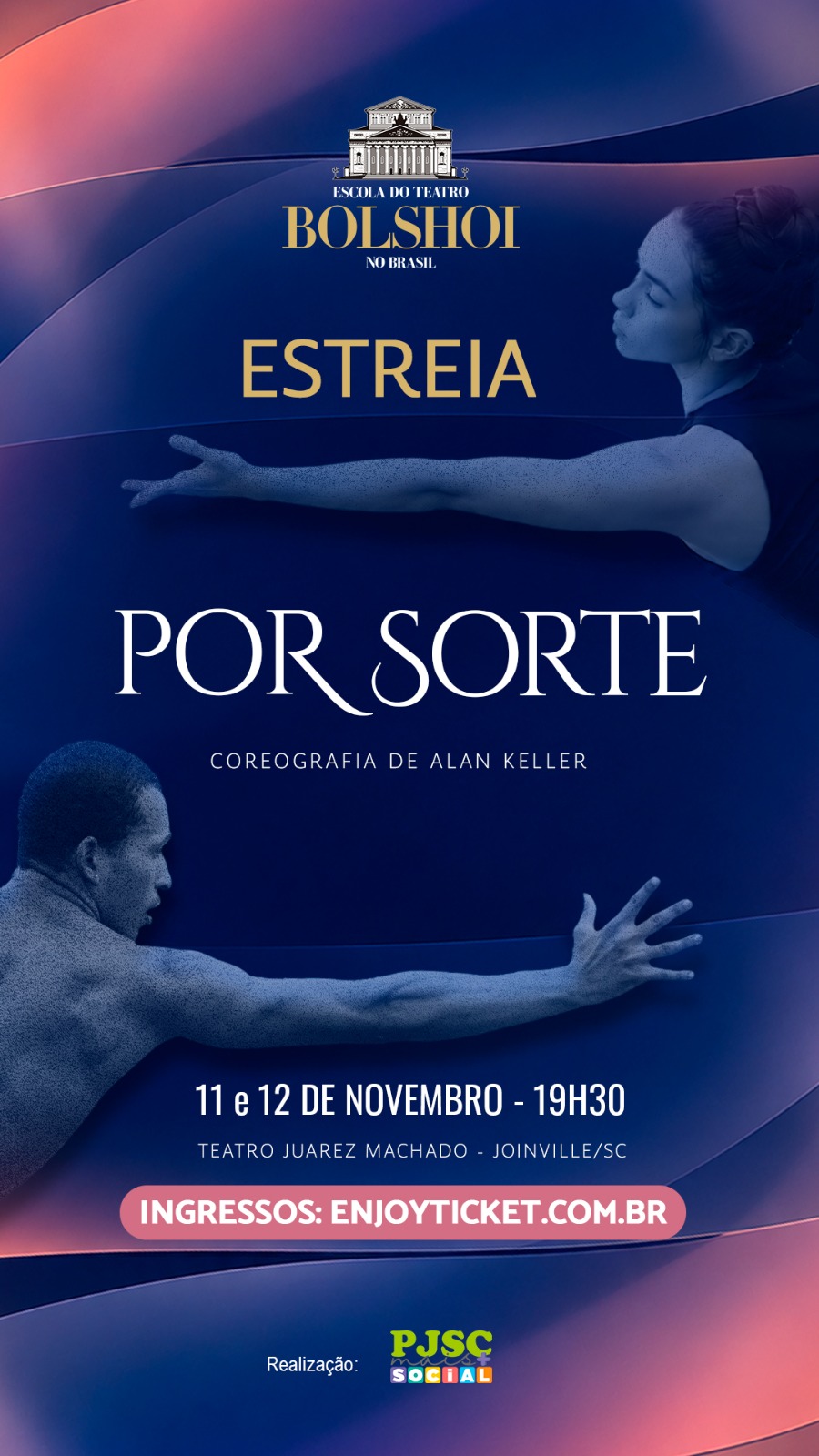Escola Bolshoi estreia balé contemporâneo “Por Sorte”, de Alan Keller, em Joinville